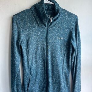 Columbia Men's Teal Zip-Up Sweater